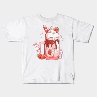 Strawbunny Slush by Tobe Fonseca Kids T-Shirt